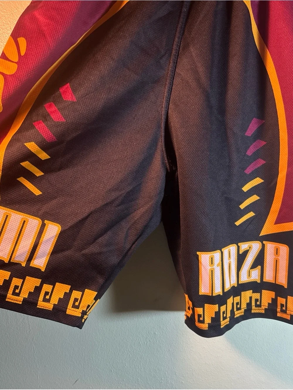 Basketball Shorts Mexico Puerto Rico Mi Raza Aztec Size Small
